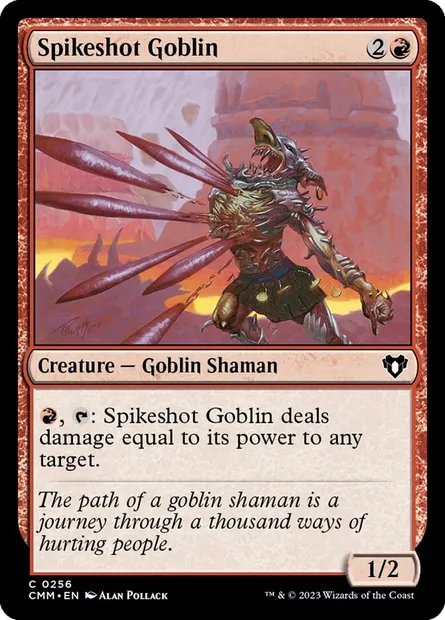 Spikeshot Goblin, Magic card CMM 256 — Commander Masters set