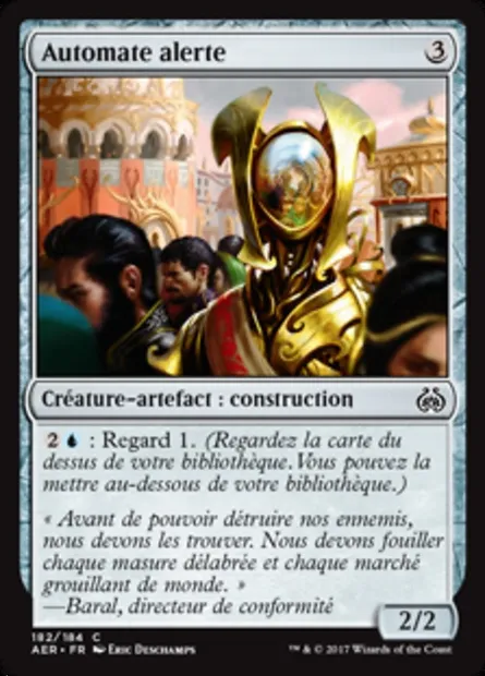 Automate alerte, carte Magic AER 182 — extension La révolte éthérique