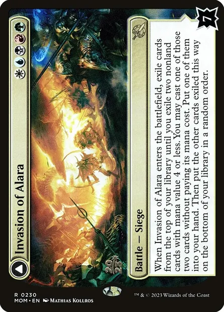Invasion d'Alara // Éveiller le Maelstrom, carte Magic PMOM 230s — extension March of the Machine Promos