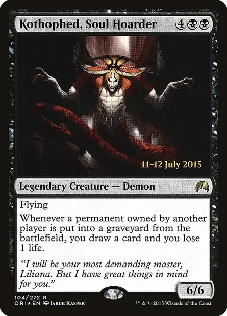 Kothophed, Soul Hoarder, Magic card PORI 104s — Magic Origins Promos set