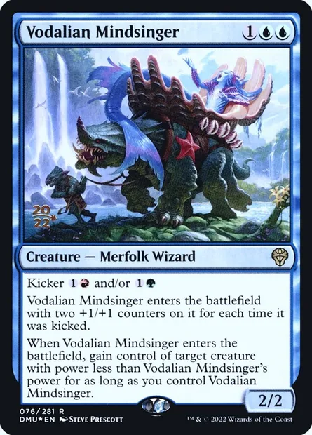 Vodalian Mindsinger, Magic card PDMU 76s — Dominaria United Promos set