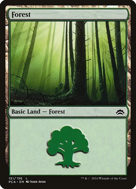 Forest, Magic card PCA 151 — Planechase Anthology set