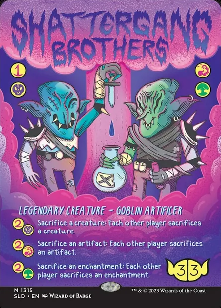Shattergang Brothers, Magic card SLD 1315 — Secret Lair Drop set