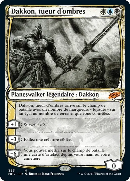 Dakkon, tueur d'ombres, carte Magic MH2 363 — extension Horizons du Modern 2