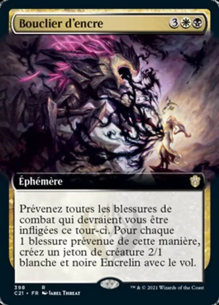 Bouclier d'encre, carte Magic C21 398 — extension Commander 2021