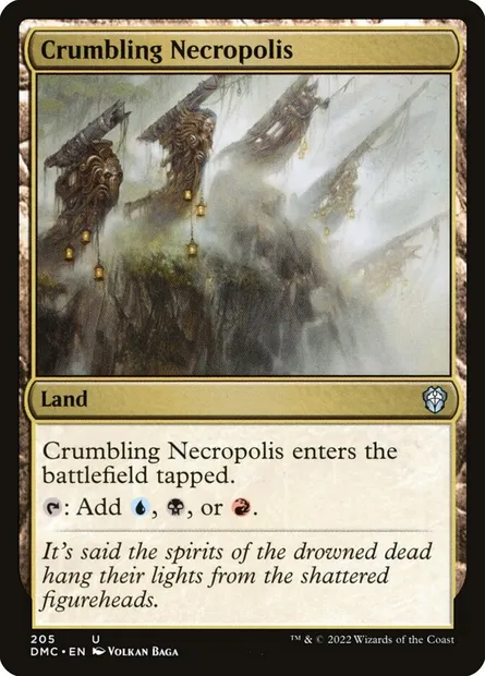 Crumbling Necropolis, Magic card DMC 205 — Dominaria United Commander set