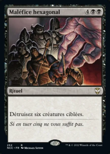 Maléfice hexagonal, carte Magic NCC 252 — extension New Capenna Commander