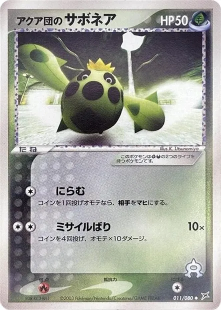 Cacnea de Team Aqua, carte Pokémon ADV4 011 — extension Two Ambitions