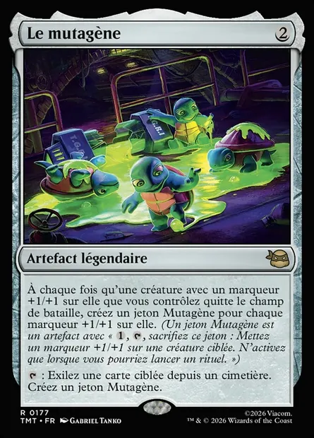 Le mutagène, carte Magic TMT 177 — extension Teenage Mutant Ninja Turtles