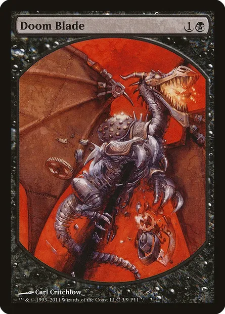Doom Blade, Magic card P11 3 — Magic Player Rewards 2011 set