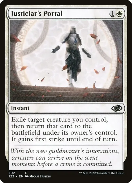 Justiciar's Portal, Magic card J22 202 — Jumpstart 2022 set