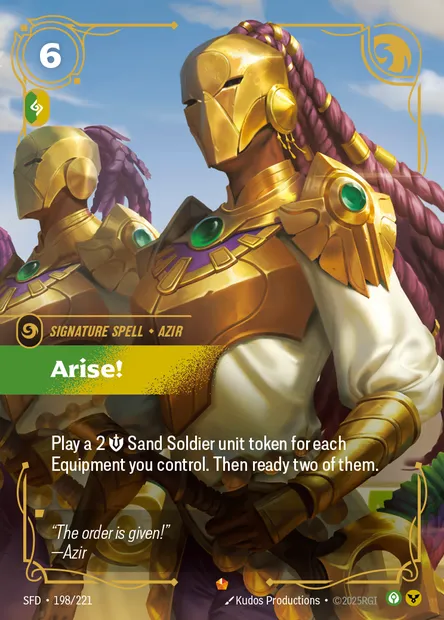Arise!, Riftbound card SFD 198 — Spiritforged set