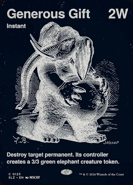 Cadeau généreux, carte Magic SLZ 125 — extension The Zeta Set