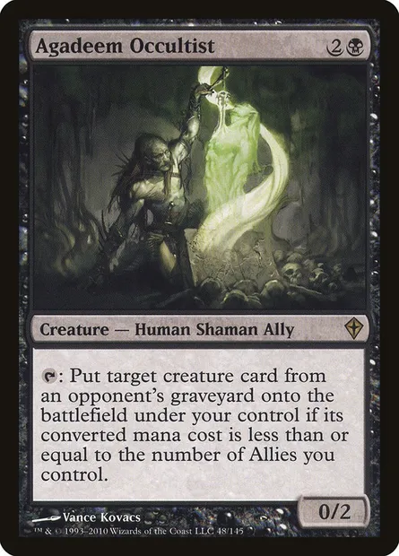 Agadeem Occultist, Magic card WWK 48 — Worldwake set