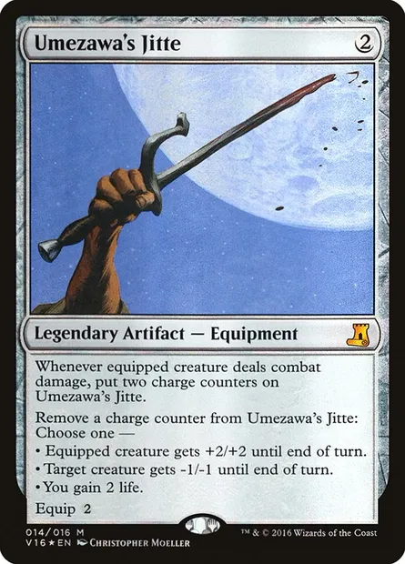 Jitte d'Umezawa, carte Magic V16 14 — extension From the Vault: Lore