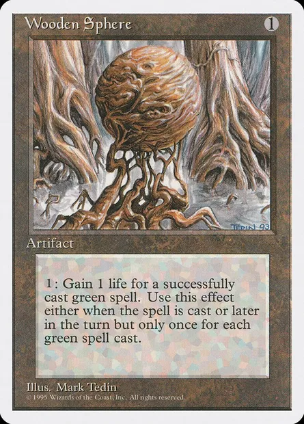 Wooden Sphere, Magic card 4ED 359 — Fourth Edition set