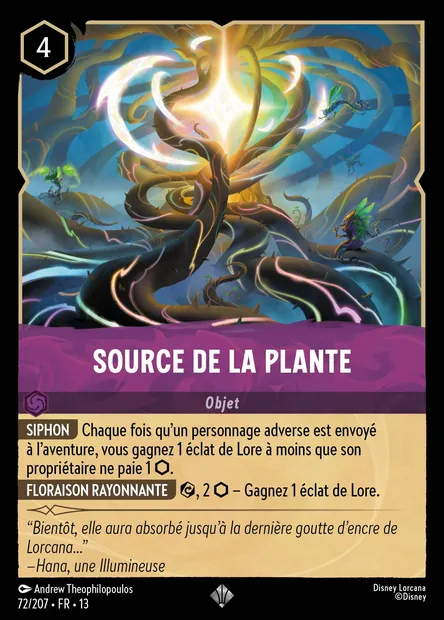 Source de la Plante, carte Disney Lorcana CH13-072 — extension Invasion Epineuse!