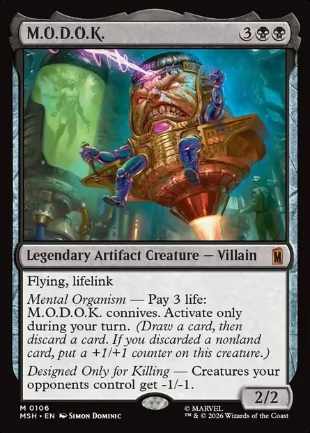 M.O.D.O.K., Magic card MSH 106 — Marvel Super Heroes set