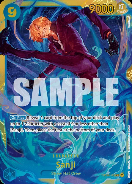Sanji, One Piece card OP06-119 — WINGS OF THE CAPTAIN set