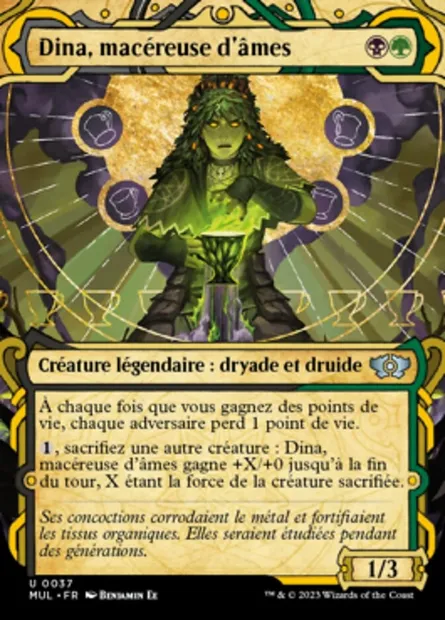 Dina, macéreuse d'âmes, carte Magic MUL 37 — extension Multiverse Legends