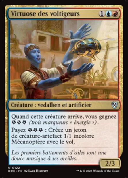 Virtuose des voltigeurs, carte Magic DRC 122 — extension Aetherdrift Commander