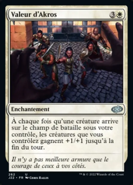Valeur d'Akros, carte Magic J22 262 — extension Jumpstart 2022