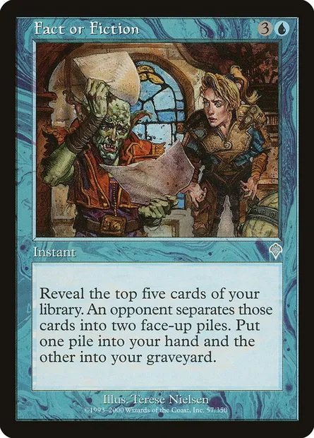 Fact or Fiction, Magic card INV 57 — Invasion set