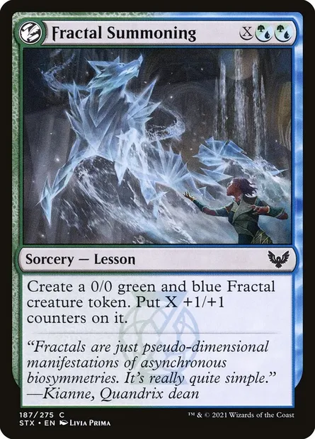 Fractal Summoning, Magic card STX 187 — Strixhaven: School of Mages set