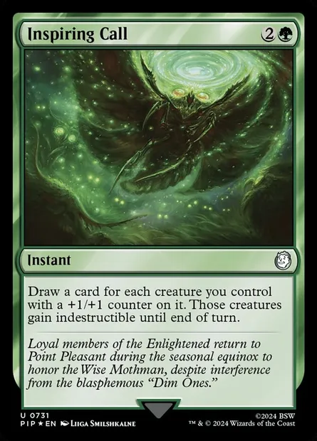 Inspiring Call, Magic card PIP 731 — Fallout set