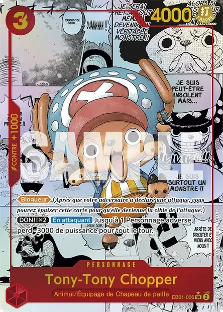Tony-Tony Chopper, carte One Piece EB01-006 — extension MEMORIAL COLLECTION