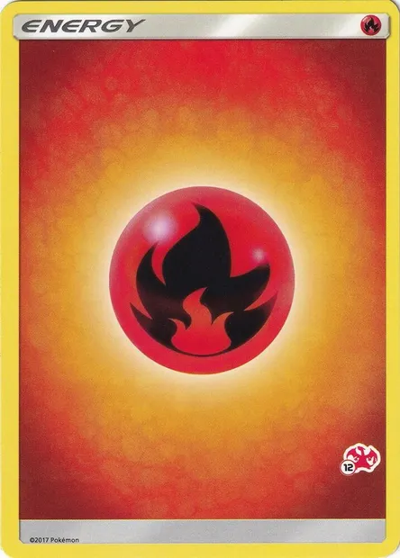 Énergie Feu, carte Pokémon BA20 12c — extension Battle Academy 2020