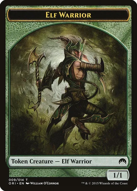 Elf Warrior, Magic card TORI 9 — Magic Origins Tokens set