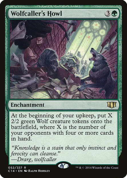 Wolfcaller's Howl, Magic card C14 52 — Commander 2014 set