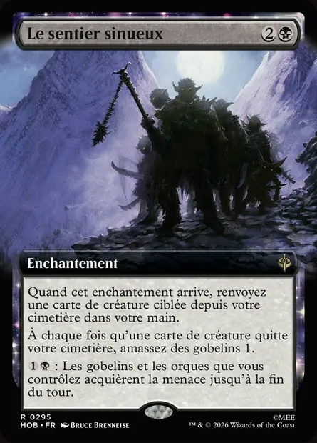 Le sentier sinueux, carte Magic HOB 295 — extension The Hobbit