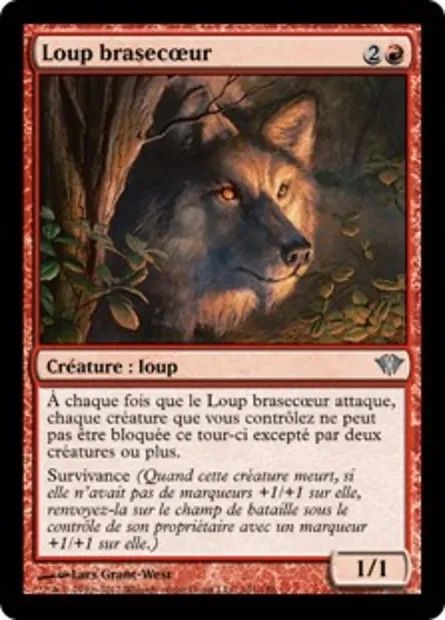 Loup brasecœur, carte Magic DKA 101 — extension Obscure Ascension