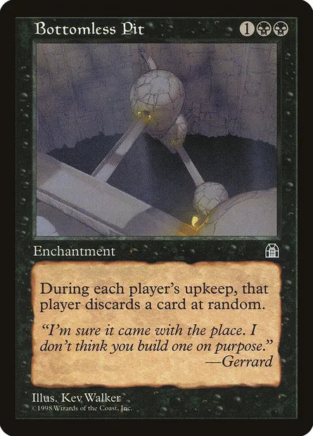 Bottomless Pit, Magic card STH 51 — Stronghold set