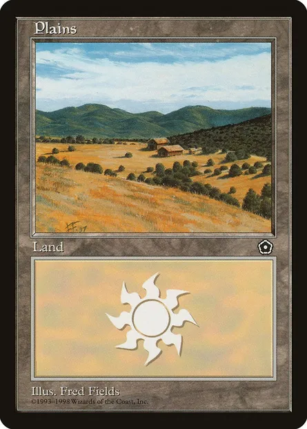 Plains, Magic card P02 151 — Portal Second Age set