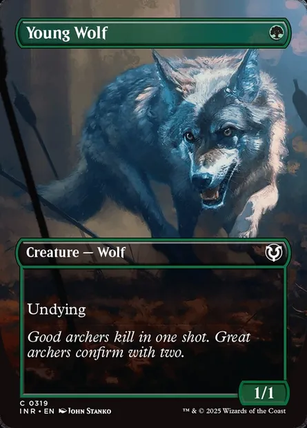 Young Wolf, Magic card INR 319 — Innistrad Remastered set