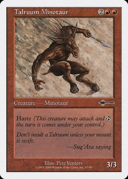 Talruum Minotaur, Magic card BTD 47 — Beatdown Box Set set