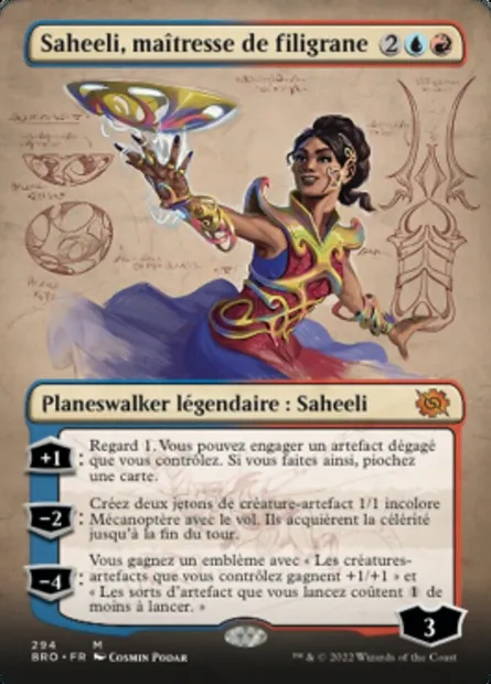 Saheeli, maîtresse de filigrane, carte Magic BRO 294 — extension La Guerre Fratricide