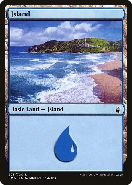 Île, carte Magic CMA 295 — extension Commander Anthology
