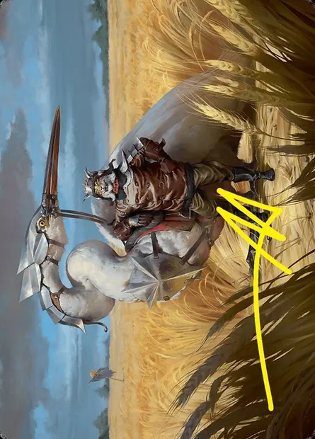 Skyknight Squire // Skyknight Squire, carte Magic AFDN 4 — extension Foundations Art Series