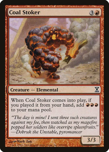 Coal Stoker, Magic card TSP 150 — Time Spiral set