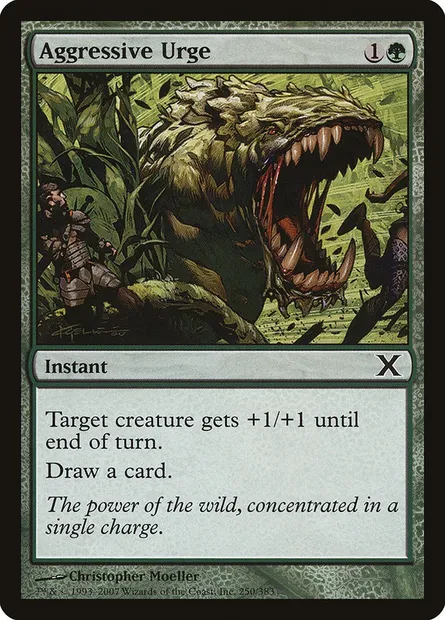 Aggressive Urge, Magic card 10E 250 — Tenth Edition set