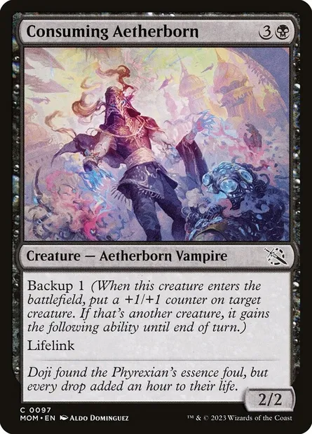 Consuming Aetherborn, Magic card MOM 97 — March of the Machine set