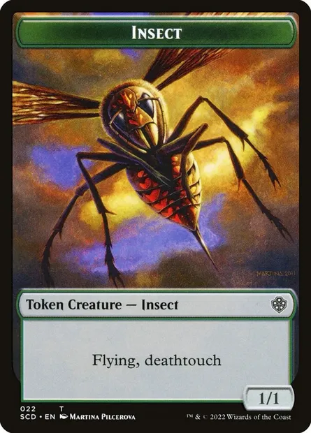 Insect, Magic card TSCD 22 — Starter Commander Deck Tokens set