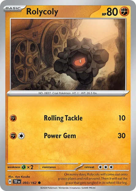 Rolycoly, Pokémon card TEF 093 — Temporal Forces set