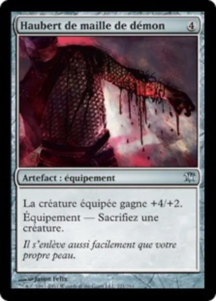 Haubert de maille de démon, carte Magic ISD 221 — extension Innistrad