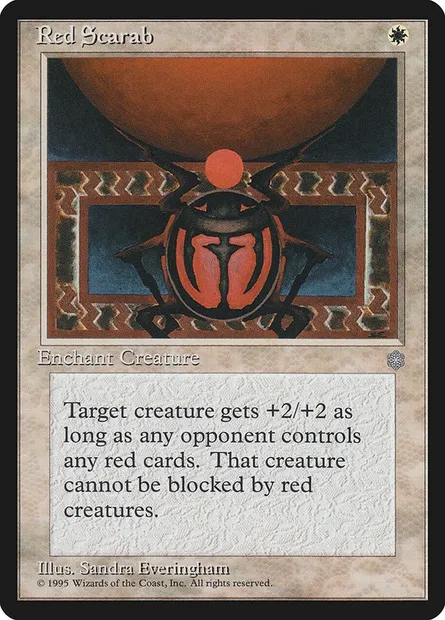 Red Scarab, Magic card ICE 49 — Ice Age set