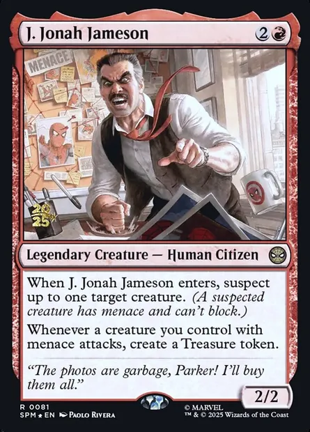 J. Jonah Jameson, carte Magic PSPM 81s — extension Marvel's Spider-Man Promos